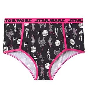 Torrid Star Wars Villains Black Cotton Brief Panty